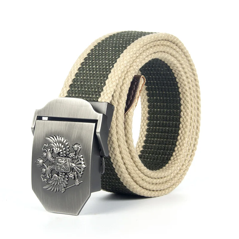 

Men's Canvas Belt Military Tactical Army SWAT Waist Belts Equipment Combat Male Casual Woven Automatic Buckle Fashion Jeans Belt