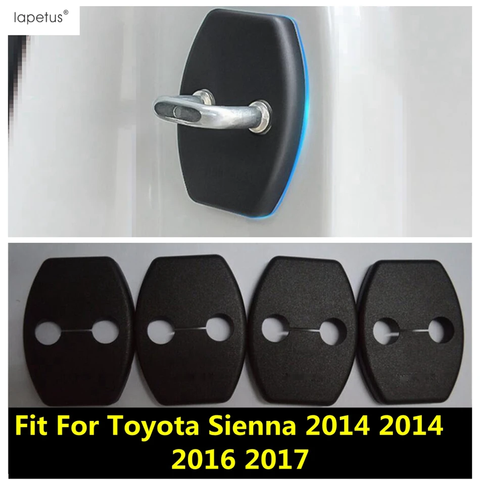 Черные пластиковые аксессуары для интерьера Toyota Sienna 2014 2016 2017 защита внутренней