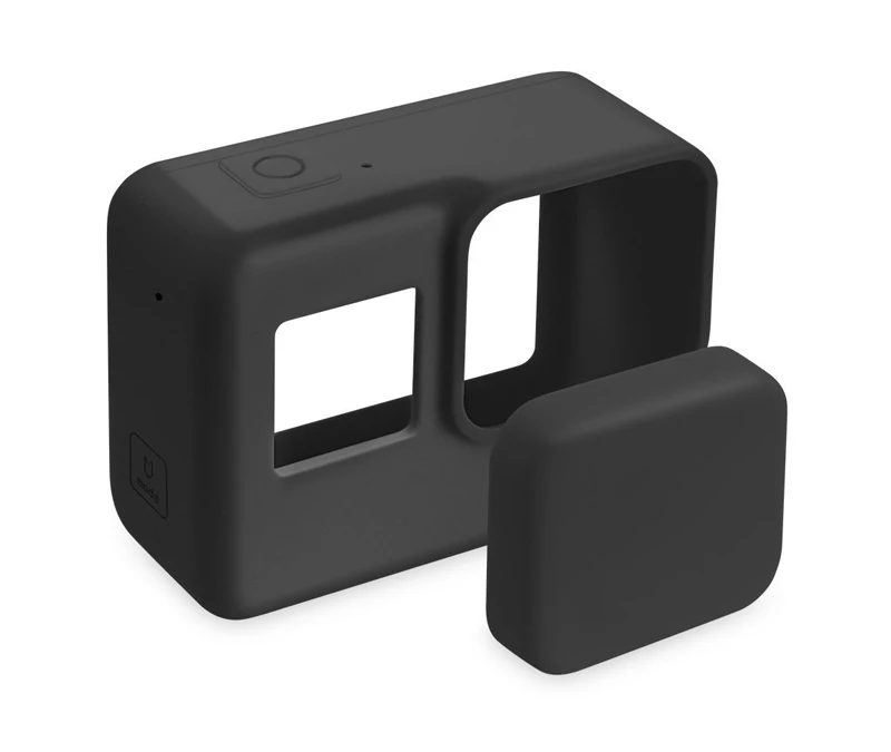Для Go Pro аксессуар Мягкий силиконовый чехол кожа ж/крышка объектива Крышка для GoPro Hero 5 6 7 черная Экшн-камера