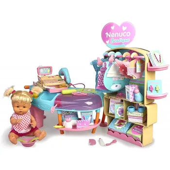 Nenuco- Boutique, muñeca bebé con Tienda de Ropa de Juguete (Famosa 700015835)