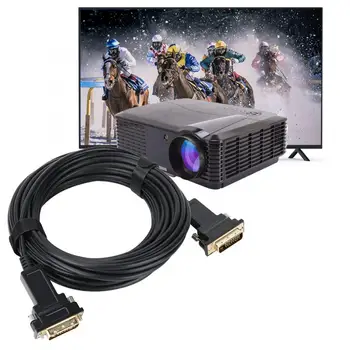 

Projector Cable Professional Portable Cabledeconn Computer Connection to TV Projector Fiber DVI HD Cable Support 1920X1080P 60HZ