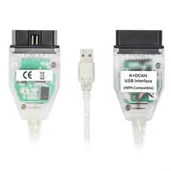 Новый интерфейс USB INPA K DCAN для BMW OBD Can Reader Диагностический кабель сканера, переключаемый INPA DIS SSS NCS кодирование Авто Код qyh