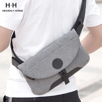 

Men Lightest Bag for Tablets Bags Water Repellent Messengers Bag Casual Shoulder Bags Male Waterproof Short Trip Chest Bag Pack