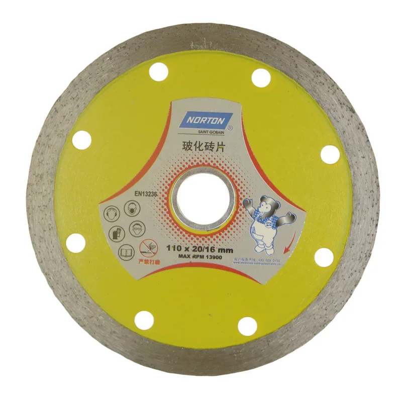 

Special Offer Promotional NORTON Silver Bear Saw Blade Vitrified Brick PCs 110X20/16X8 Tile Vitrified Brick Ceramic Mosaic Tile