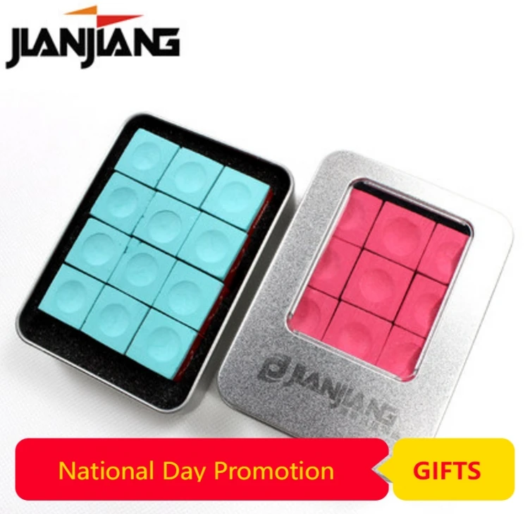 

High Quality Chalks Professional Billiard Chalks Durable Economical Professional Billiards Accessories 12 Pieces Per Box