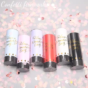 

Wedding Decoration Confetti Cannons Push Poppers Handheld Fireworks Paper String Celebration Birthday Party Supplies Pink Blue