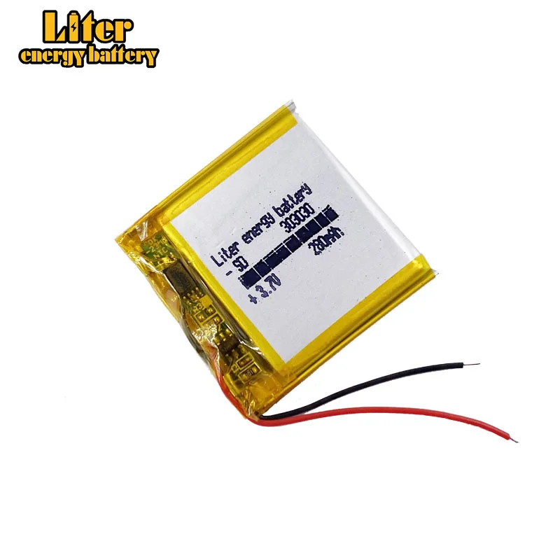 303030 Agli Ioni Di 3.7V 280Mah 033030 Polimeri Di Litio/Li-Ion Batteria Per Voice Recorder Pen,Smartband,Bluetooth, Intelligente Orologio