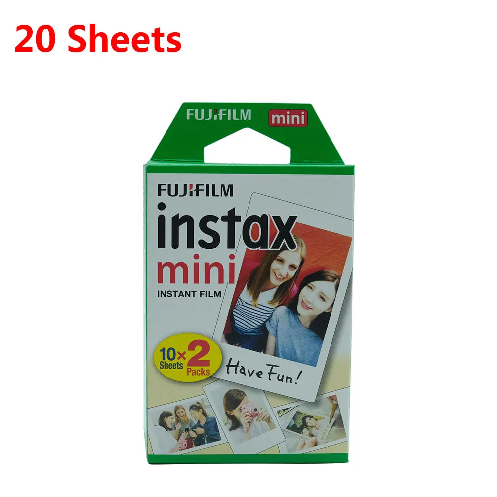 10-80 листов Fuji Fujifilm Instax Mini Фильм 9 8 белые края пленки для Instax Mini 8 9 7s 9 70 25 50s 90 SP-1 2 камеры - Цвет: 20 Sheets