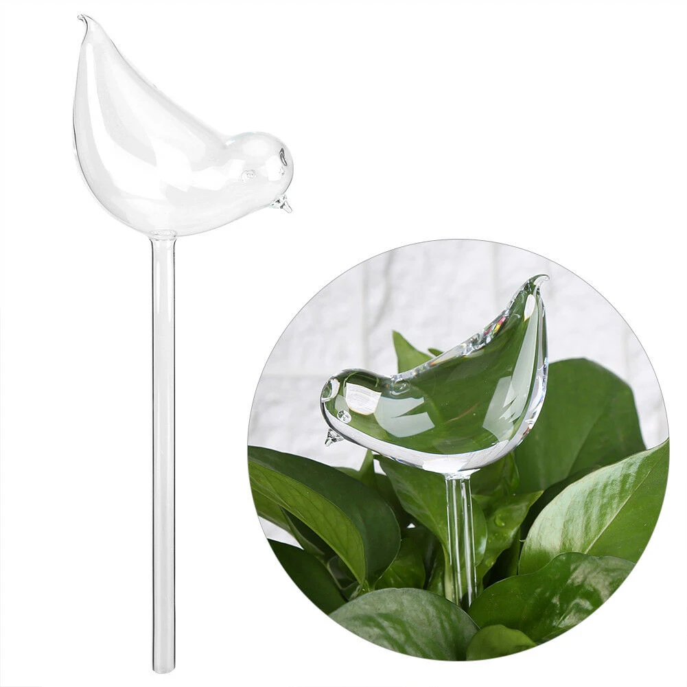 New Garden Plants Flowers Water Feeder Automatic Self Watering Devices Clear Glass Water Feeder Bird Shape Watering Devices New Garden Plants Flowers Water Feeder Automatic Self Watering Devices Clear Glass Water Feeder Bird Shape Watering Devices