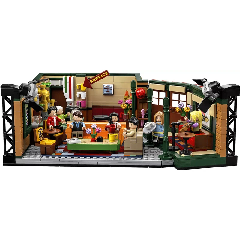 

New Classic TV Series American Drama Friends Central Perk Cafe Fit Model Building Block Bricks Lepining 21319 Toy Gift for Kid