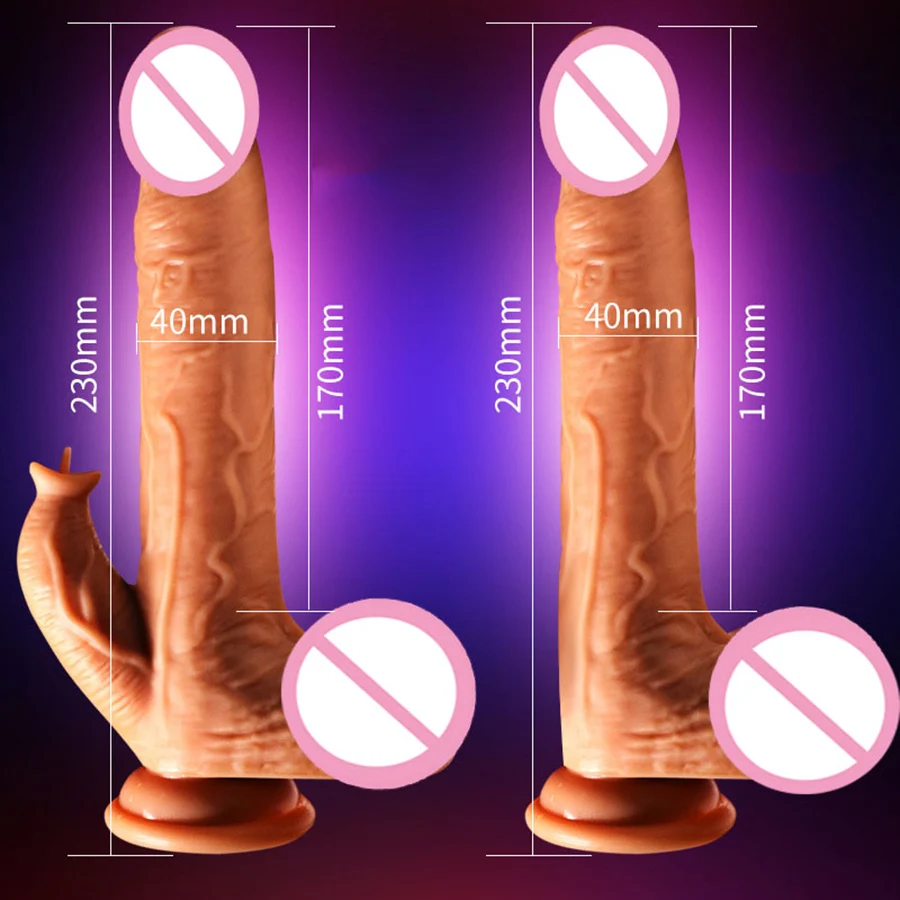 New Automatic Telescopic Dildo For Women Realistic Skin Dildo Female Dildo Penis Vibrator Rabbit G Spot Vibrating Tongue Sex Toy