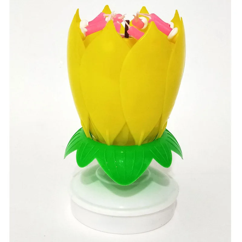Musical Candle Lotus Flower