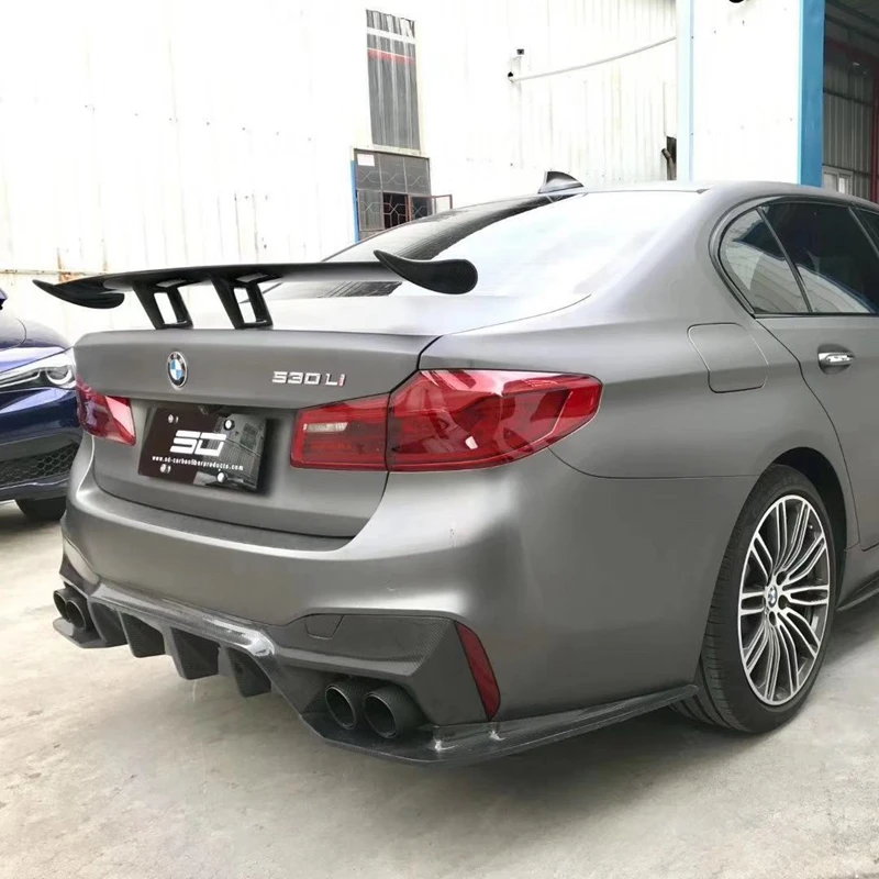 

for BMW new 5 Series G30 F10 G20 F82 M2 3 4 5 6 spoiler 2018 2019 year glossy carbon fiber rear wing GT style spoiler acces