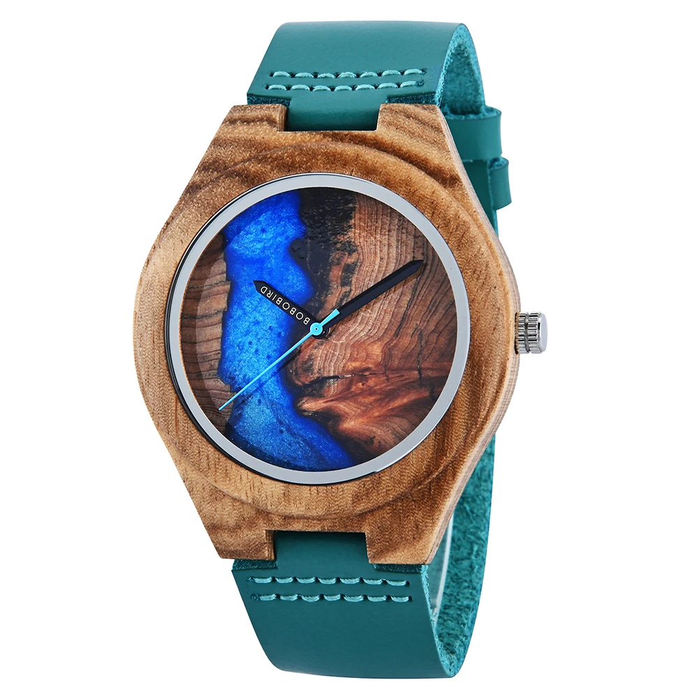 BOBO BIRD Wooden Men's Watch Women Top Wristwatch Couple Watches With Leather Band Silicone Strap Great Gift Relogio Masculino 