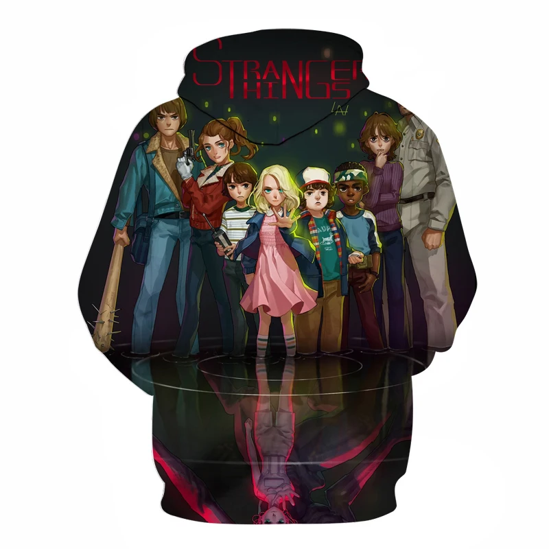 hot sale men hoodies Stranger Things Sweatshirts TV series Stranger Things 3D Printing sweatshirt men women street pullover