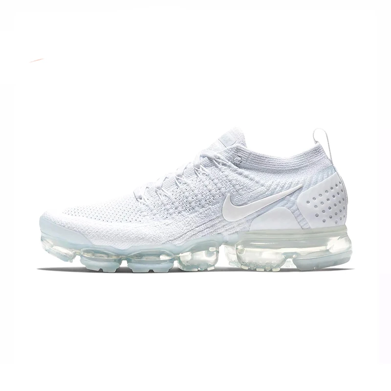 Оригинальные оригинальные мужские кроссовки для бега Nike Vapormax Flyknit 2,0, спортивные уличные кроссовки, спортивная Дизайнерская обувь 942842-002 - Цвет: 942842-100