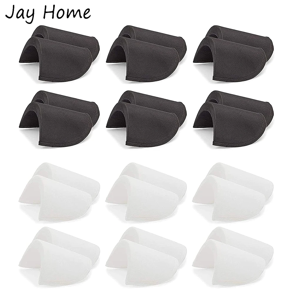 Small Black Sew-In or Detachable Shoulder Pads 