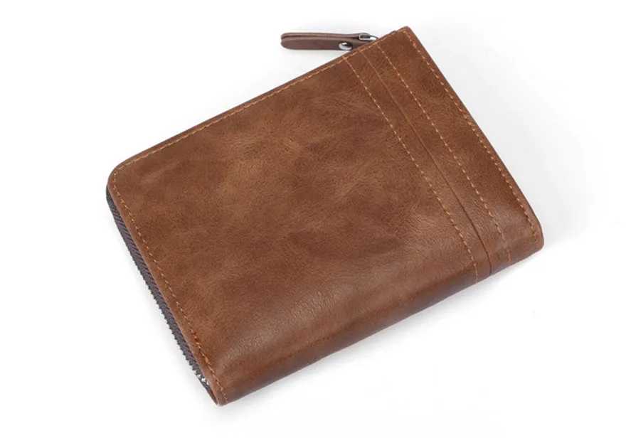 Кожаный мужской кошелек Модный повседневный мульти-держатель для карт большой вместительный кошелек