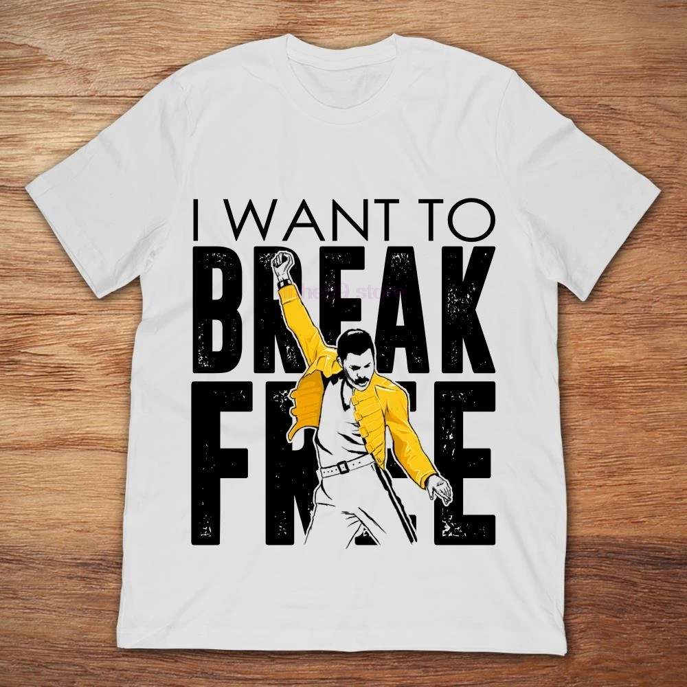 2019 бренд Фредди Меркурий I Want To Break Free Мужская футболка |