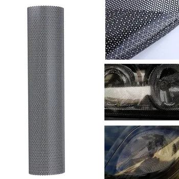 

Tinting Perforated Mesh Vinyl Film Fly-Eye Headlight Rear Lamp Sticker 60*106cm Brand New And High Quality