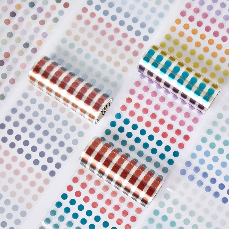 

10 cm wide Color basic dots Masking Washi Tape Decorative PET Adhesive Tape Decora Diy Scrapbooking Sticker Label Stationery