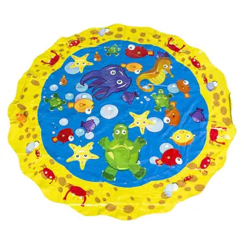 

100cm Summer Children's Outdoor Play Water Games Beach Mat Lawn Inflatable Sprinkler Cushion Toys Cushion Gift Fun For Kids Baby