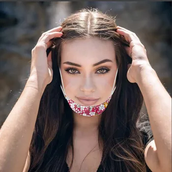 

Transparent Visual Mask Adult Washable Facemask Mouth Dustproof Mascarillas Lavables Face Cover Mouth Mask mascarillas