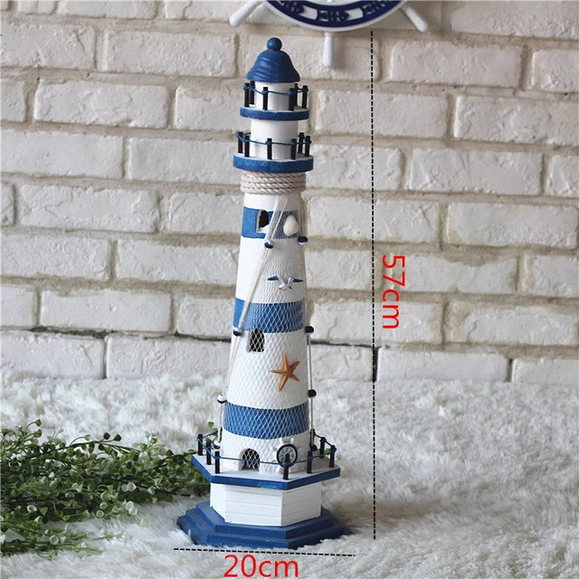 Energy Saver-Large size Lighthouse decoration Mediterranean Style