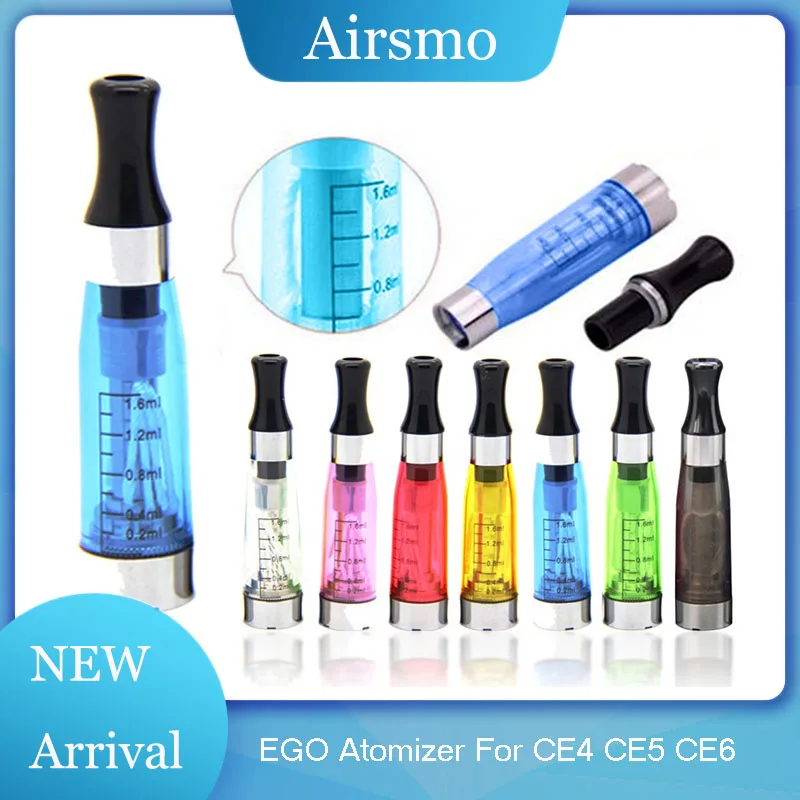 

EGO Atomizer For CE4 CE5 CE6 E cigarette Clearomizer Vaporizer For Ego-t/k/w Evod Series Battery 510 Thread Vape Pen Pods