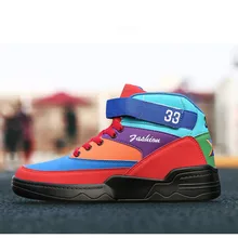 Мужские высокие модные спортивные кроссовки, уличная Нескользящая дышащая мужская обувь в стиле хип-хоп, уличная удобная мужская повседневная обувь