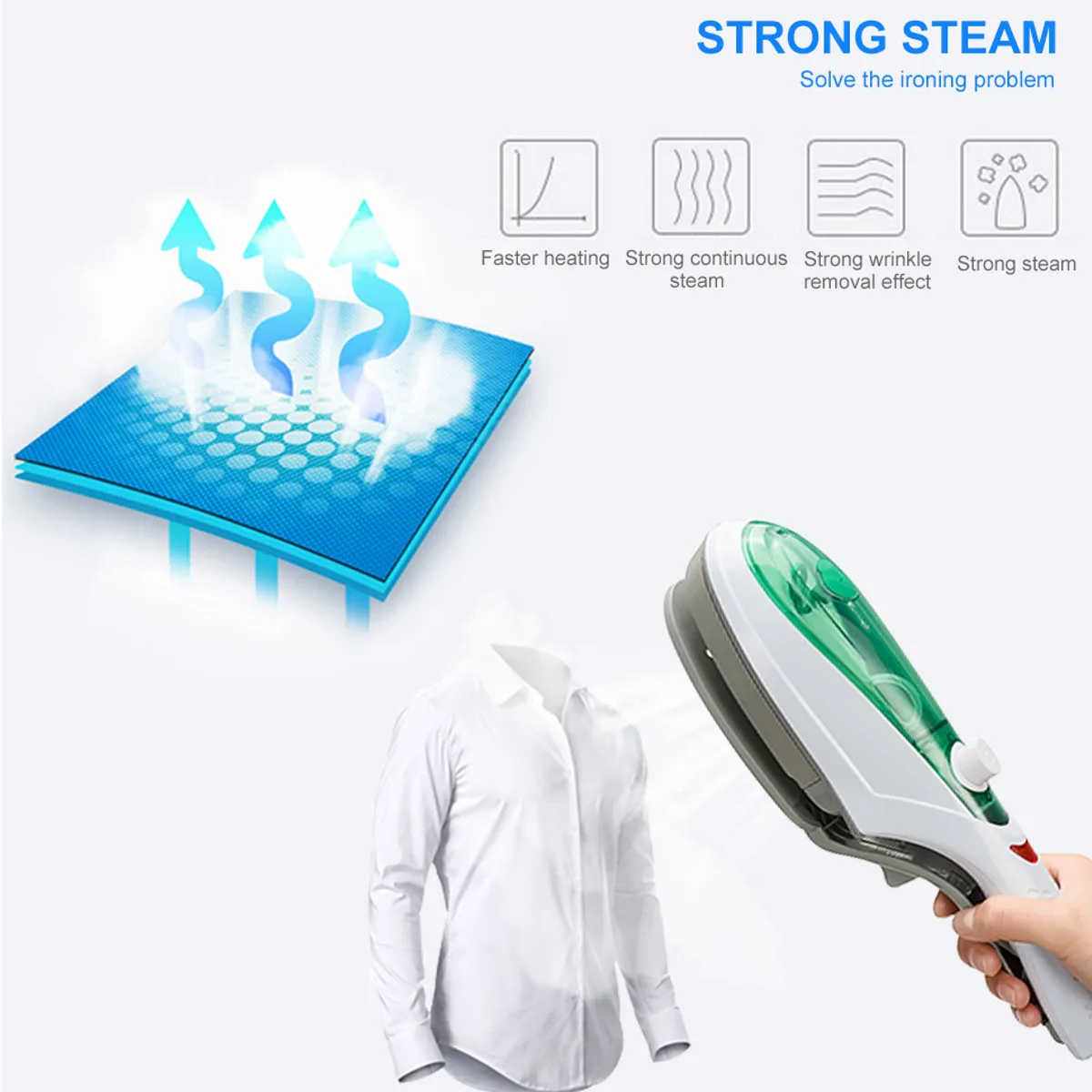 

1000W Portable Mini Steam Garment Ironing Machine Handheld Electric Iron Steam Brush Mini Household Ironing Machine for Clothes