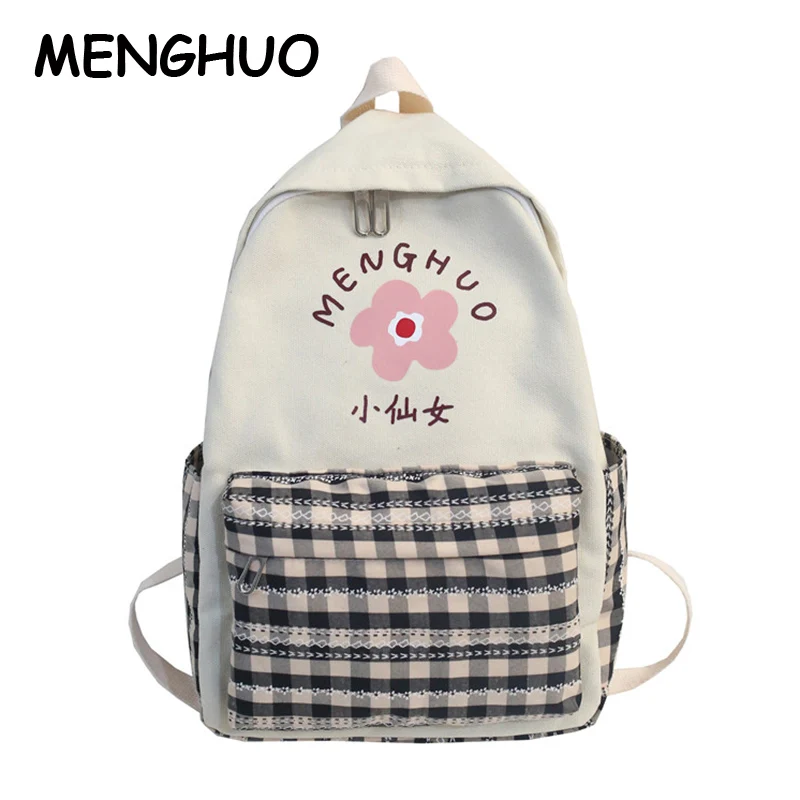 

Casual Travel Bag Young Women Backpack New Fashion Student Bag Dropshipping Menghuo Big Storage Capacity Oxford Backpack