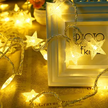 

LED Stars Shape Light String Christmas Decoration Gift 300CM USB Romantic