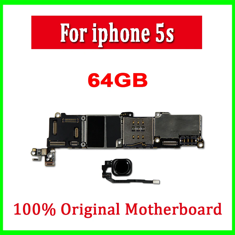 Оригинальная разблокированная материнская плата 16 ГБ 32 64 для iphone 5S с сенсорным
