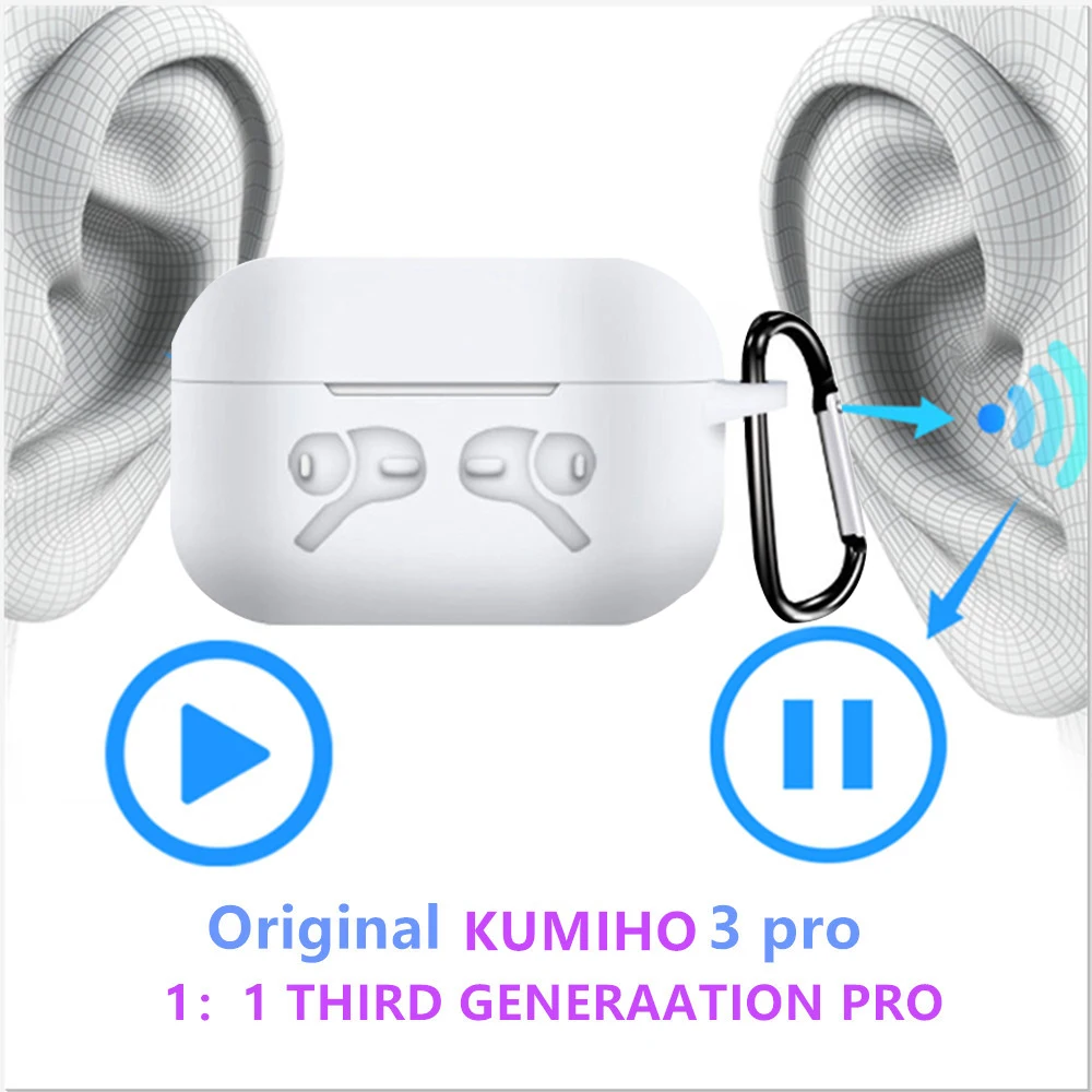 i100000 Tws Air 3 Wireless Bluetooth Earphones Smart Sensor noise reduction Qualcomm chip PK H1 chip i90000 pro i100000 TWS