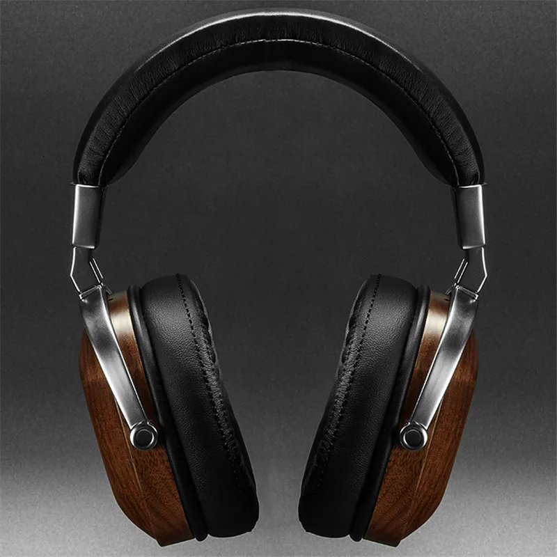 B8 наушники HIFI Стерео Динамические деревянные наушники над ухом DJ Мониторинг наушники Металл Бас шумоподавление хорошая гарнитура