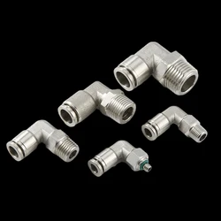 PL 304 Stainless Steel Pneumatic Air Connector BSP 4mm-12mm Hose 1/8