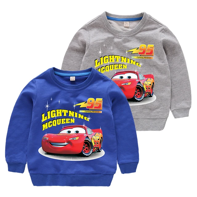 Lightning Mcqueen Vs Doc Hudsonlightning Mcqueen Cotton Sweatshirt For  Kids - Cartoon Hoodie