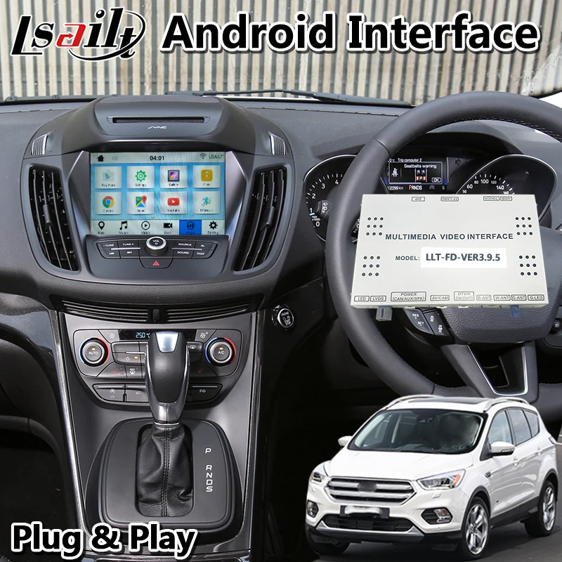Мультимедийный видеоинтерфейс Lsailt Android для Ford escaster 2016 2020 модель Sync3 встроенный Wi Fi