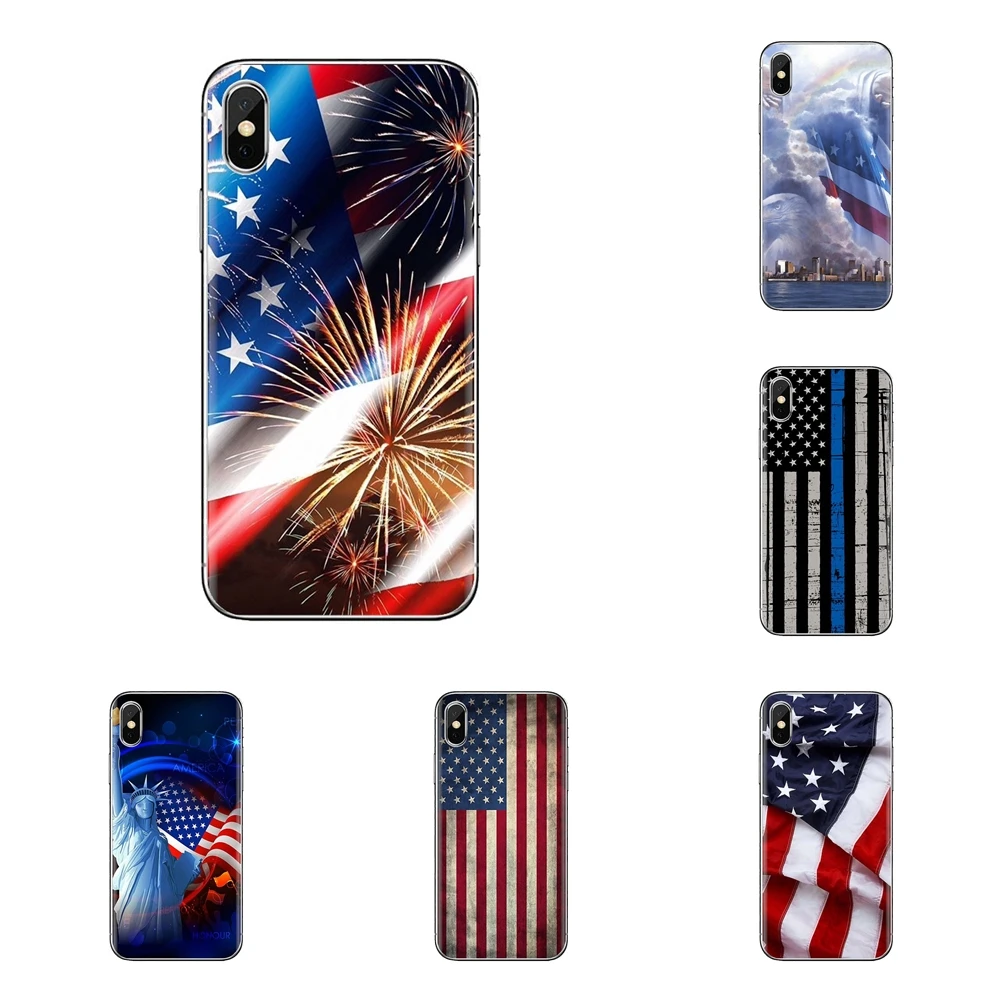 США американский флаг для Samsung Galaxy A3 A5 A7 A9 A8 звезда A6 плюс 2018 2015 2016 2017 мягкие