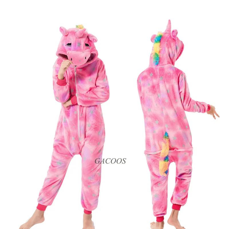 Детская Пижама с единорогом Kugurumi пижама комбинезон для мальчиков и