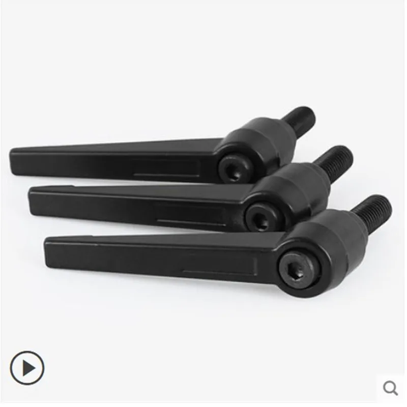 ball lever knob 1pcs/lot CNC 3D Printer M4 M5 M6 M8 M10 m12*L Black Male Thread Clamping Lever Adjustable Handle Knob