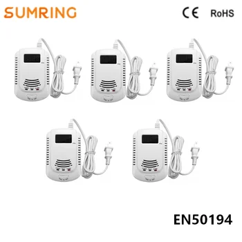 

Fire Alert Lpg Gas Leak Battery Operated Natural Methane Gas Sensor Detector De Gas with Led Display