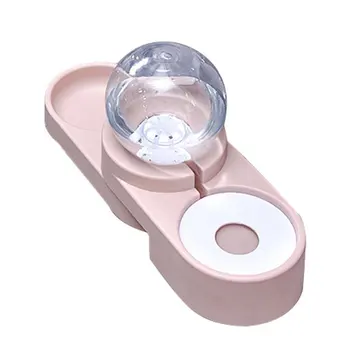 

Pet automatic refill water drinking water feeding bowl bubble double bowl PET Not wet mouth Automatic renewal