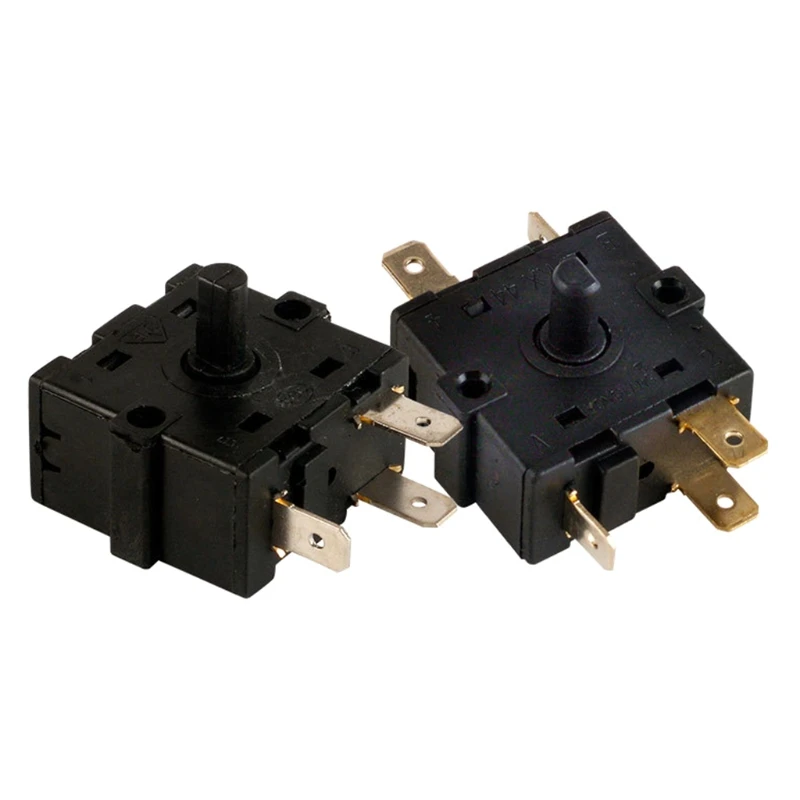 New AC 250V 16A Electric Room Heater 2 Gears 3 Pin 3 Gears 5 Pin Rotary Switch Selector Heater Switch for Electric