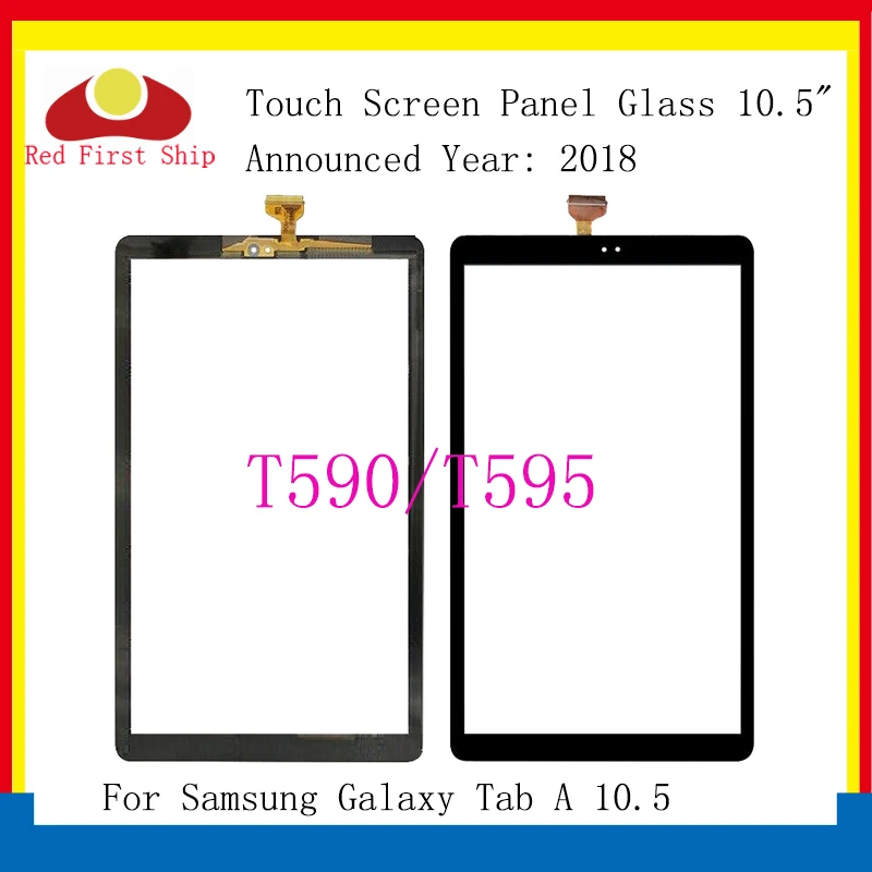 

10Pcs/lot For Samsung Galaxy Tab A 10.5 T590 T595 Touch Screen Digitizer Panel Glass Lens SM-T595 LCD Front Sensor Replacement