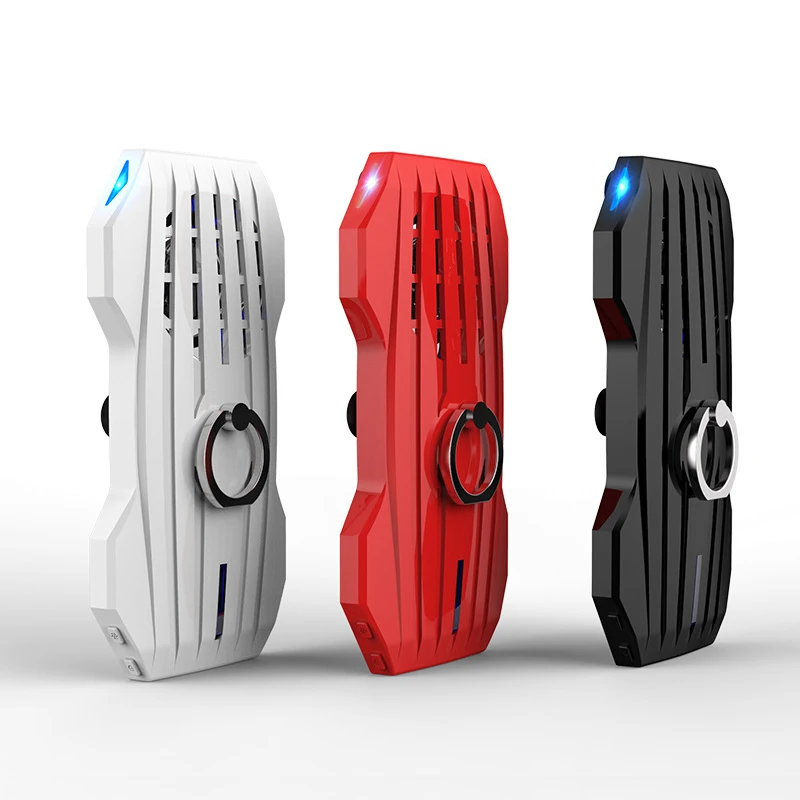Universal Mobile Phone Cooling Cooler Pad Mute Gaming Cooler Radiator Fans With Ring Stand Holder Stand Power Bank 2000mah