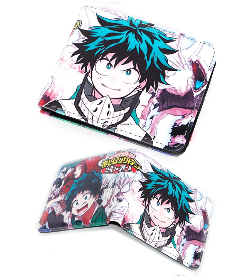 New Arrival Japanese Anime My Hero Academia Wallet With Coin Pocket Card Holder Bi-Fold Purse for Young classic Wallets