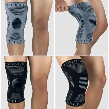

Silicone Spring Kneepad Leg Cover Knee Brace Side Stabilizers Pads For Knee Support Joint Pain Relief Sports Injury
