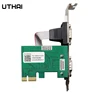 UTHAI Pcie To Two Serial Ports RS232 Interface Industrial Control Computer Expansion Card Computer Adapter PCI-E Serial Card ► Photo 3/5